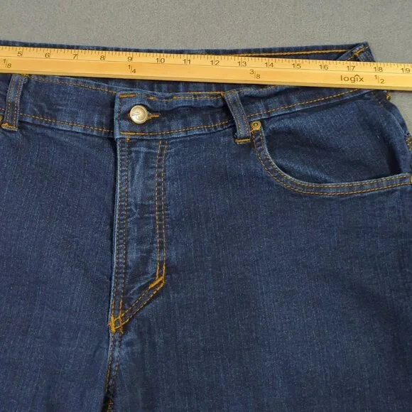 Origin Jeans Men's 36x36 Fits 36x34 Blue Delta 68 Flex Legit Fit Straight Flex